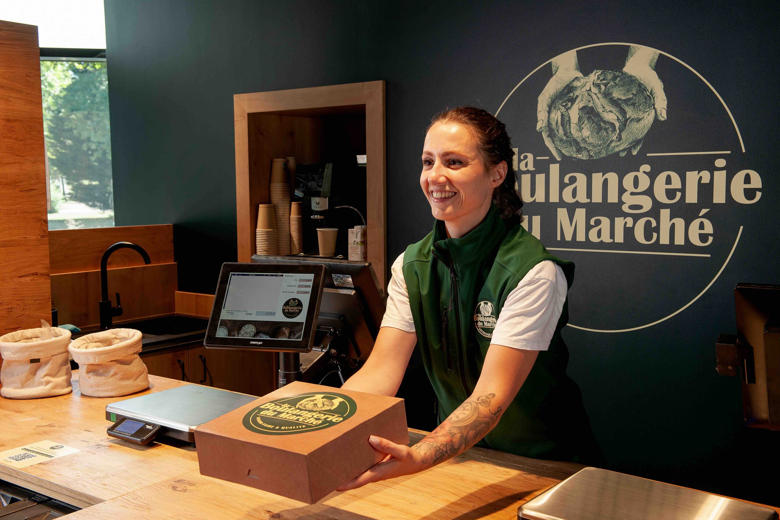 Un accueil chaleureux à la Boulangerie du Marché.